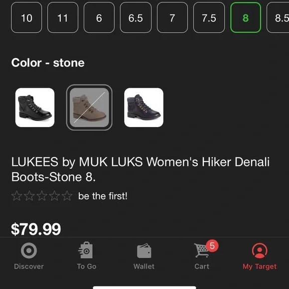 Lukees by Muk Luks Women Hiker Boots STONE - Picture 3 of 8